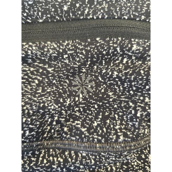 Athleta Black and White Lightening Static 7/8 Leggings size Sm Preloved - Picture 7 of 9